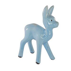 Vintage California Pottery Blue Deer Figurine